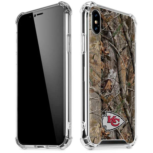 NFL Kansas City Chiefs Realtree AP Camo iPhone XS Max Clear Case